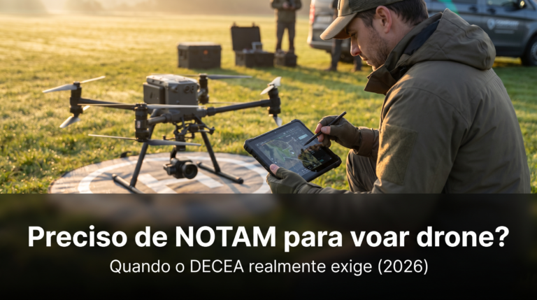 Preciso de NOTAM para voar drone?