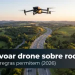Pode voar drone sobre rodovia?
