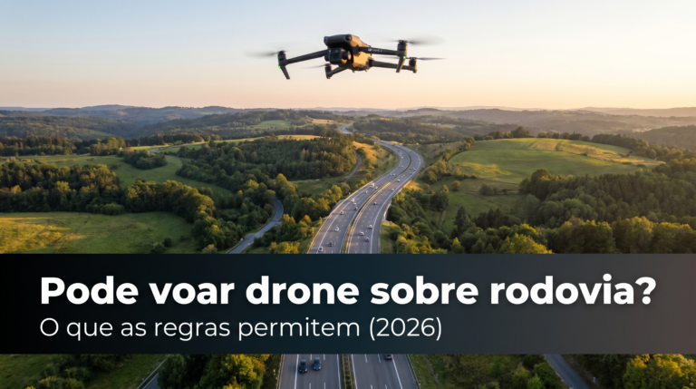 Pode voar drone sobre rodovia?
