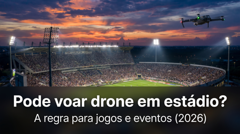Pode voar drone em estádio?