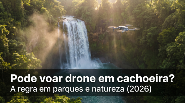 Pode voar drone em cachoeira?