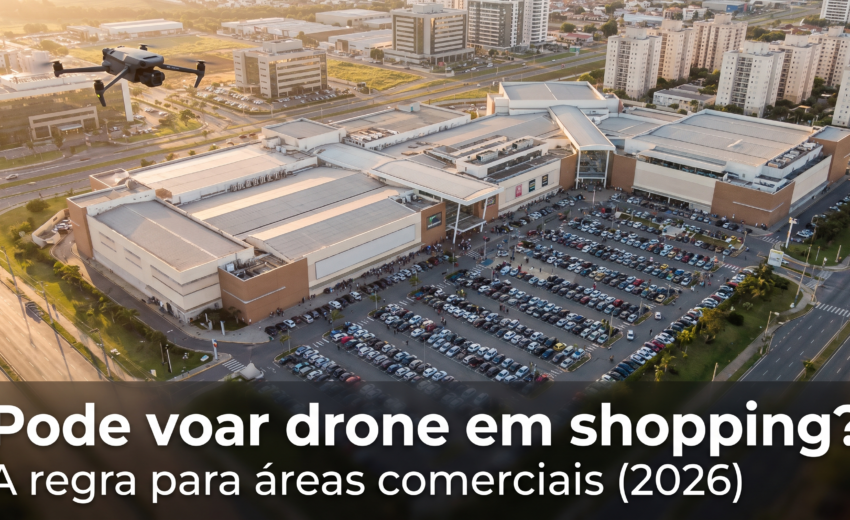 Pode Voar Drone em Shopping ou Área Comercial no Brasil? (2026)