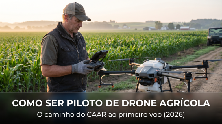 Como ser piloto de drone agrícola