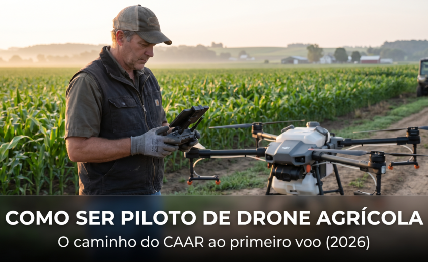 Como Ser Piloto de Drone Agrícola no Brasil em 2026