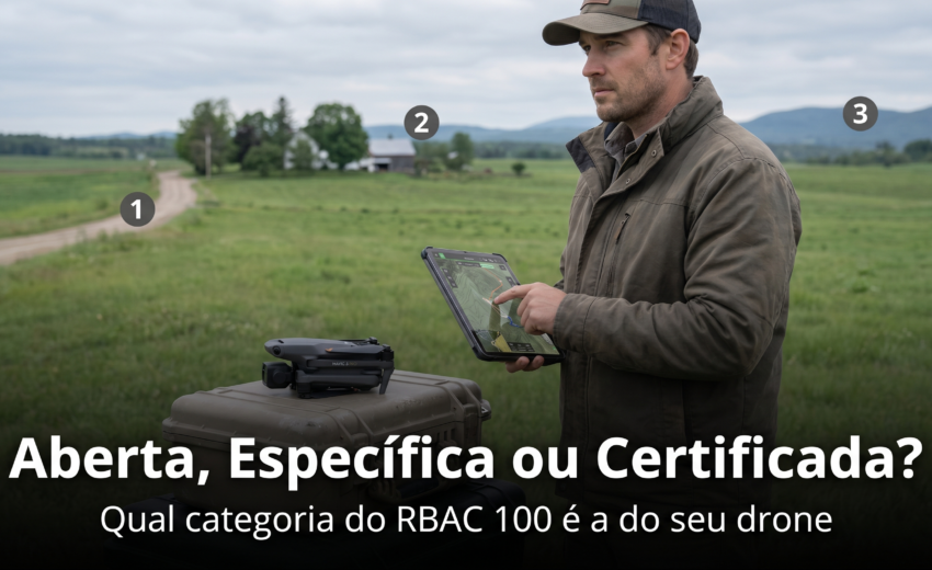 Categoria Aberta, Específica ou Certificada: Qual é a do Seu Drone? (RBAC 100)