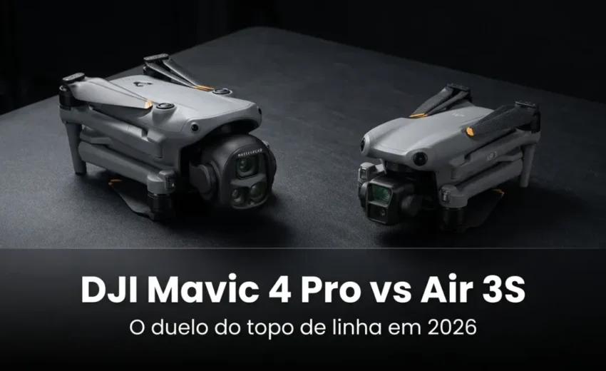 DJI Mavic 4 Pro vs DJI Air 3S: qual o melhor drone profissional em 2026?