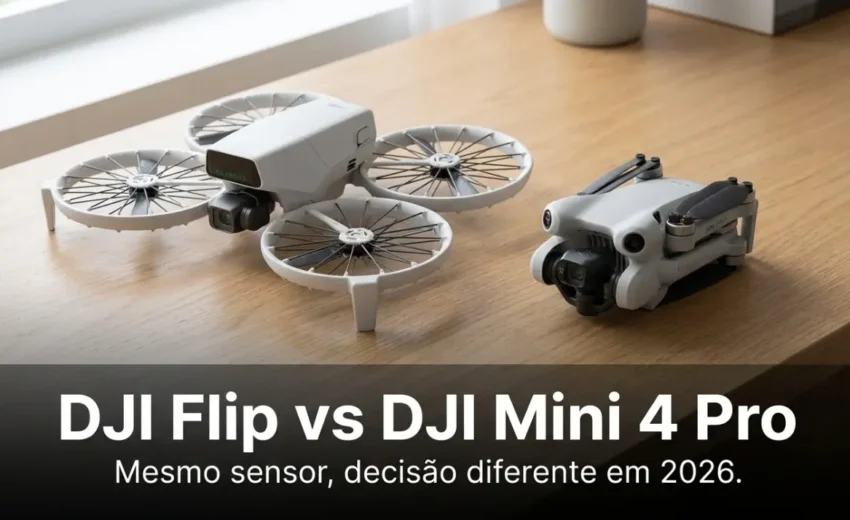 DJI Flip vs DJI Mini 4 Pro: qual o melhor drone sub-250g em 2026?