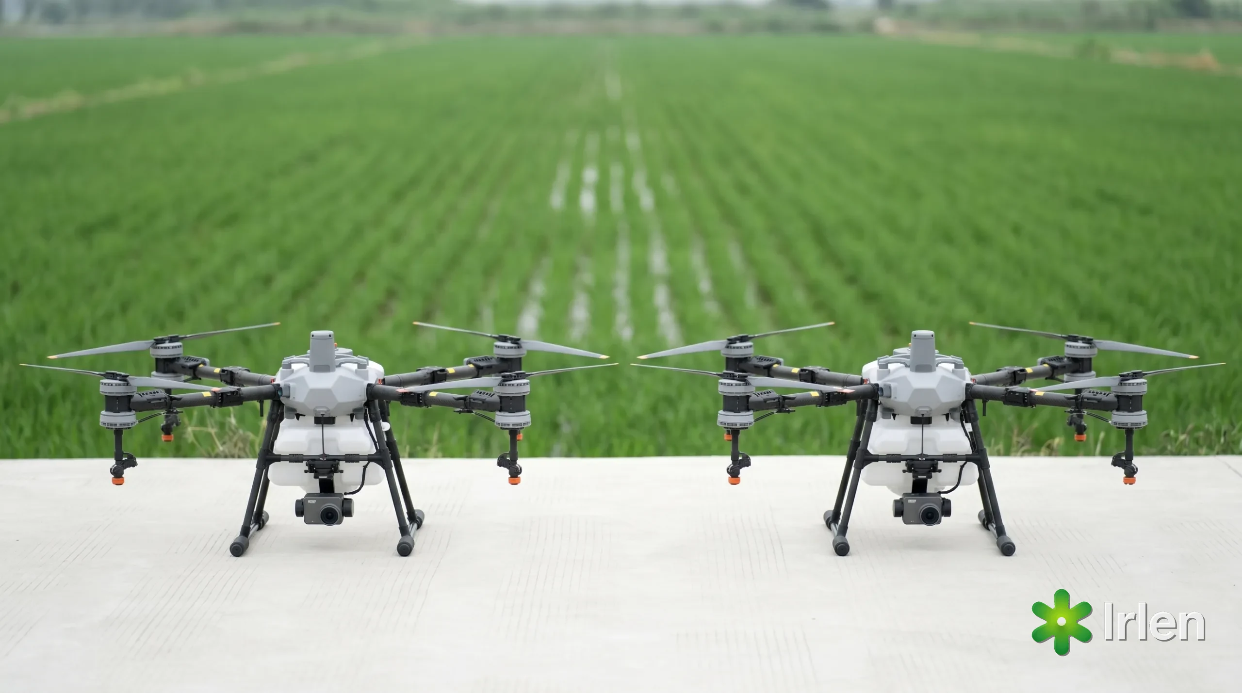 DJI Agras T25 e T50 lado a lado em comparação