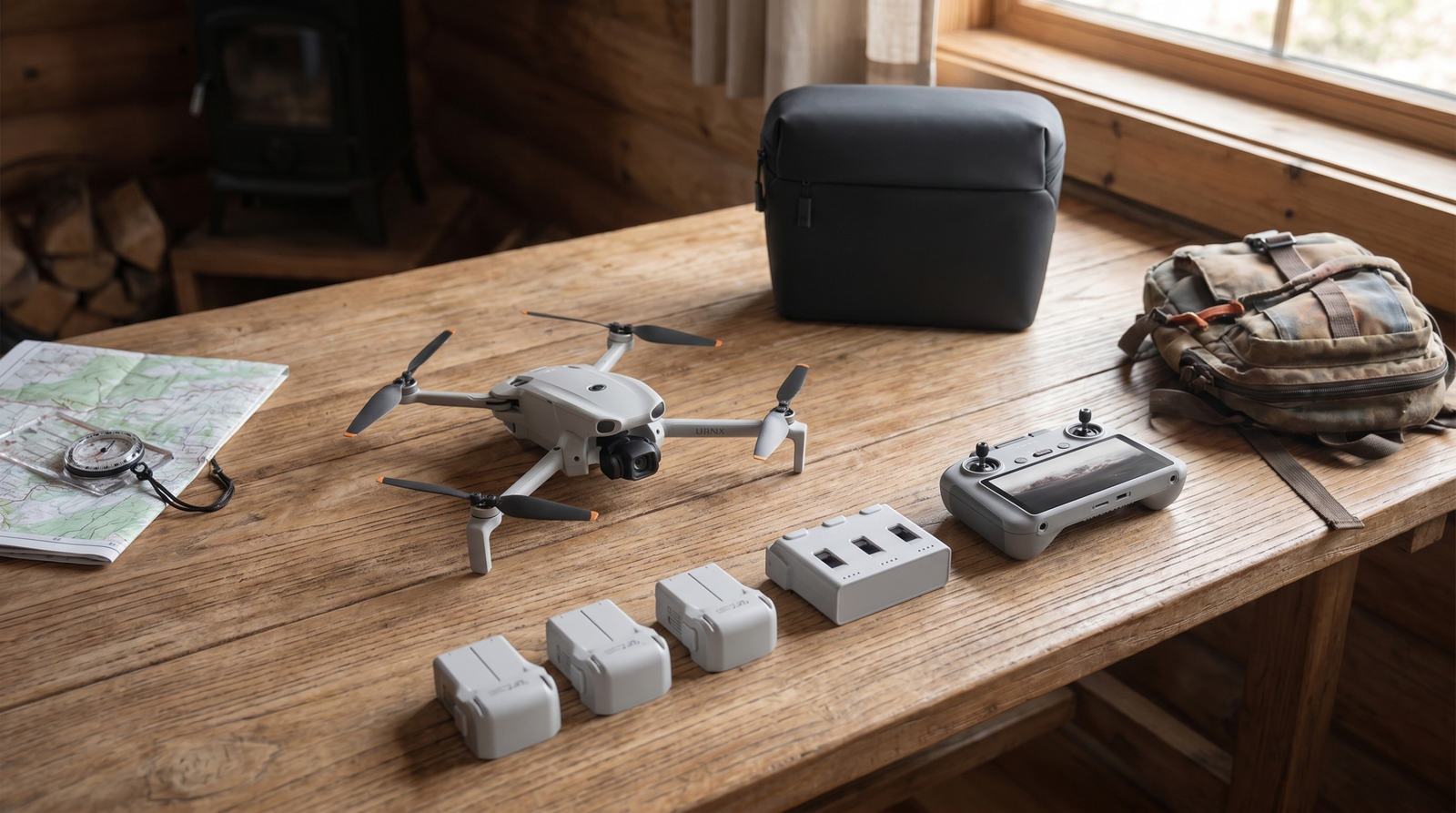 DJI Lito X1 Fly More Combo com baterias e acessórios