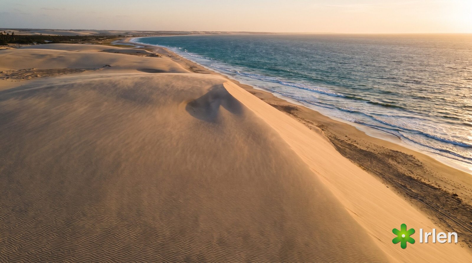 Vista aérea das dunas de Jericoacoara