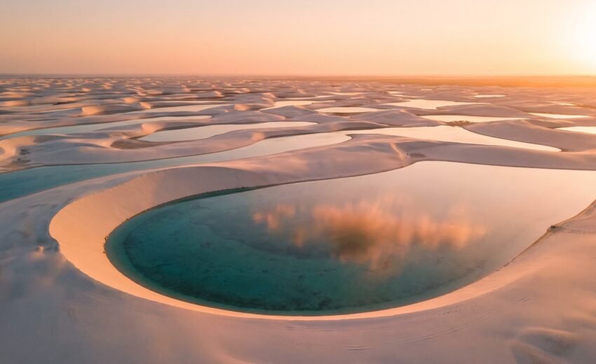 Drone nos Lençóis Maranhenses: lagoas, regras e época em 2026