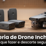 Bateria de drone inchou: o que fazer e descarte seguro
