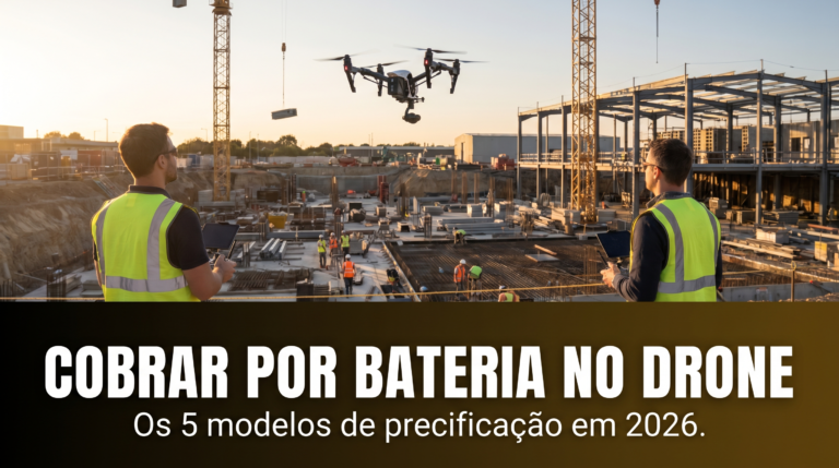 Cobrar por bateria no drone: 5 modelos de precificacao 2026