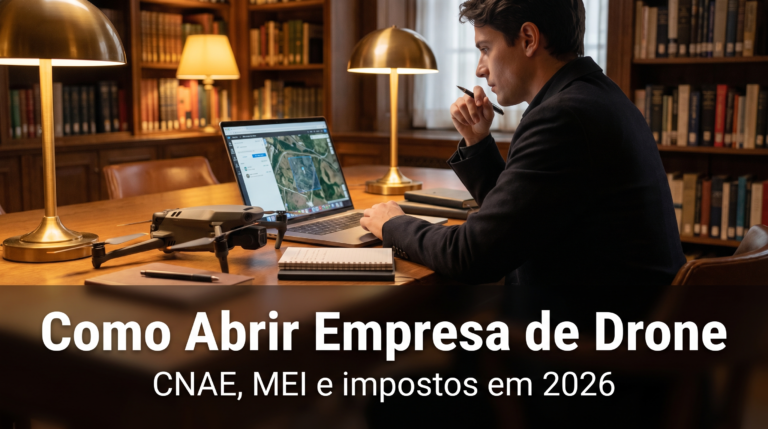 Como abrir empresa de drone: CNAE, MEI e impostos 2026