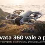 DJI Avata 360 em voo sobre mar de nuvens - review 2026