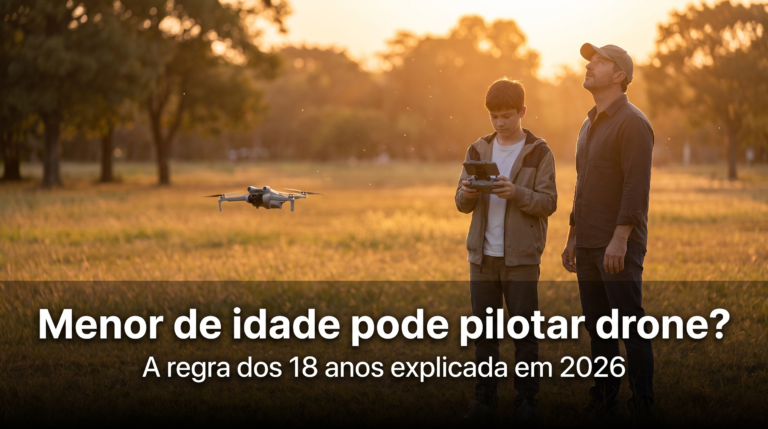 Menor de idade pode pilotar drone?