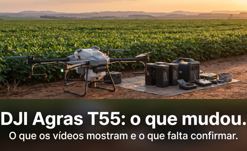 DJI Agras T55: o que mudou de verdade e o que ainda falta confirmar (2026)