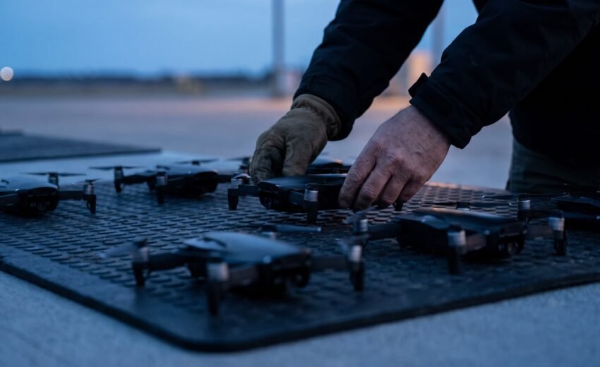 Trabalhar com show de drones: as funções que existem de verdade, o que cada uma exige e por que “controlado por IA” não dispensa piloto (2026)