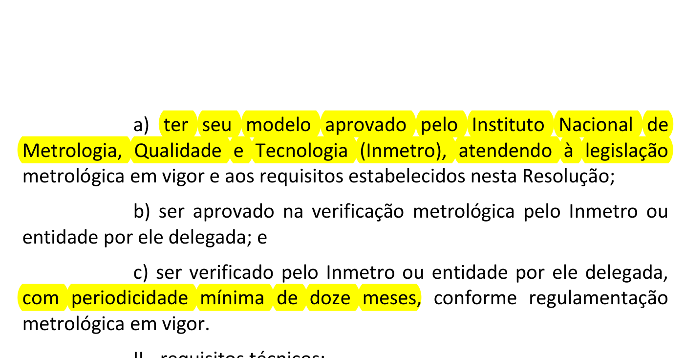 Resolução CONTRAN 798/2020 com a exigência de modelo aprovado pelo Inmetro e verificação a cada doze meses destacada