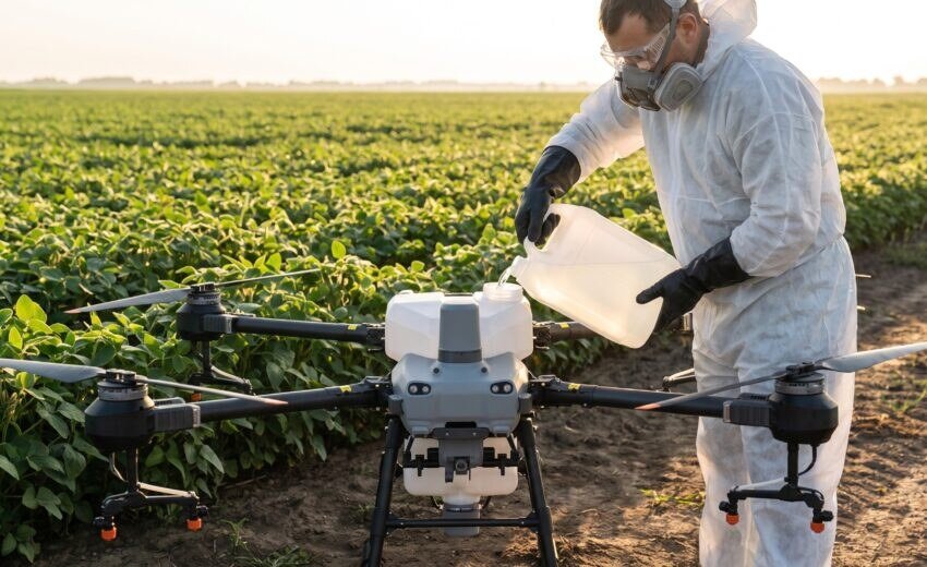 Auxiliar de piloto de drone agrícola: o que faz, quanto ganha e por que a lei chama ele de aplicador (2026)