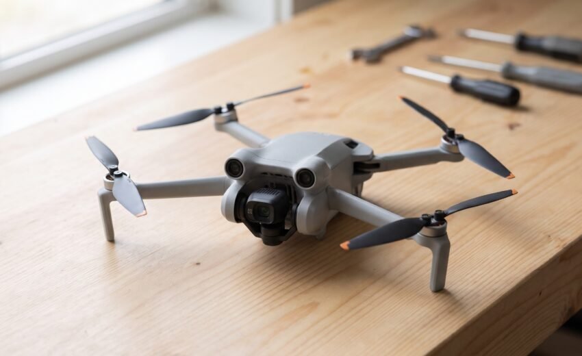 Mini 5 Pro caindo por causa da hélice? O que diz o vídeo do @vkfdrones, o que os fóruns relatam e o que a DJI manda (2026)