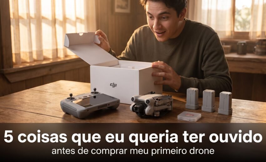 5 coisas que eu queria ter ouvido antes de comprar meu primeiro drone (2026)